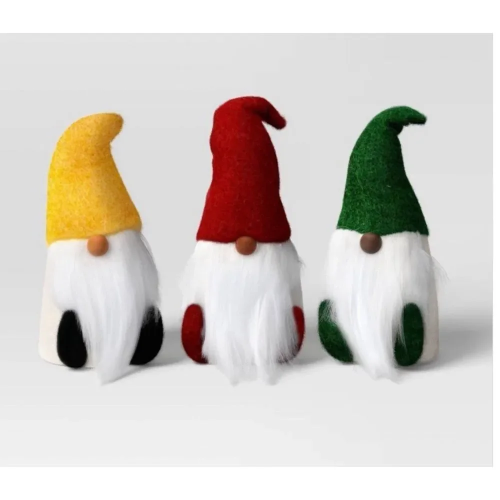 Wondershop 3 Pieces Felted‎ Wool Gnomes